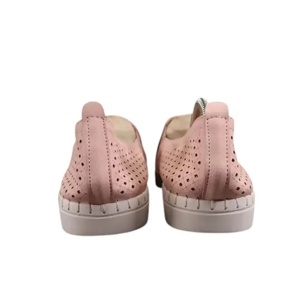 Easy Street Shoes Womens 9.5 Slip On Sneaker Fresh Lifestyle Comfort Casual Pink